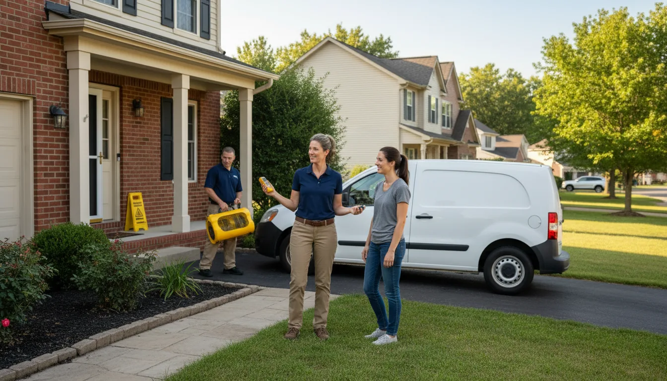 Residential water damage restoration in Liberty, MS